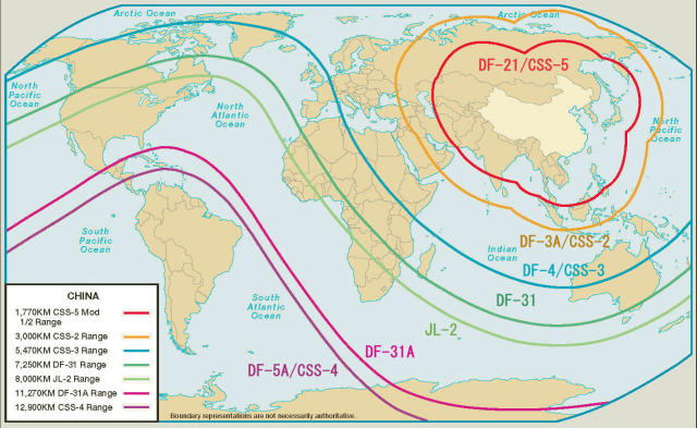 china icbm range