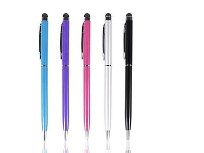 Stylus pens for Touch Screens [5 Pack Long Pen Body] Fiber mesh