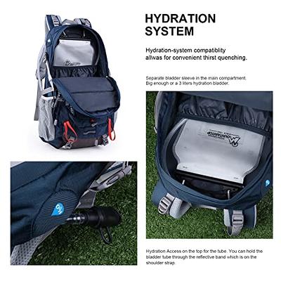 MOUNTAINTOP 40L Hiking Backpack with 3L Hydration Bladder for Men & Women  Camping Climbing,Blue and Orange - Yahoo Shopping