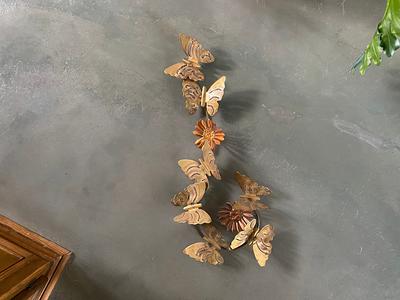 Brass Butterfly Wall Hanging  Large Mid Century 1970's Decor - Yahoo  Shopping
