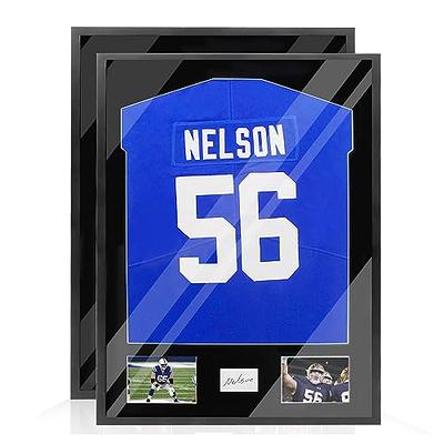 Sports Jersey Frame Display Case, Shadow Box with Hanger, for Soccer Basketball Jersey, Black