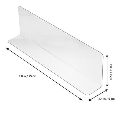 Fixwal 12pcs Shelf Dividers for Closet Organization Acrylic Shelf