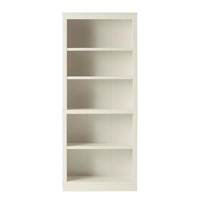 StyleWell 43 in. Dark Brown Wood 3-Shelf Classic Bookcase with Adjustable Shelves