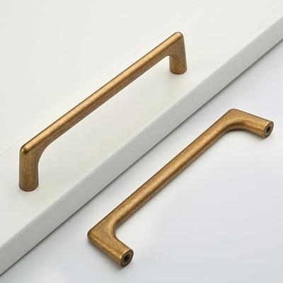 goldenwarm 10 Pack Gold Cabinet Pulls Square Kitchen Hardware