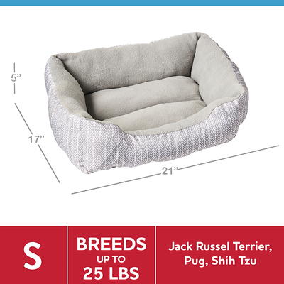 Grey dog deals bed small