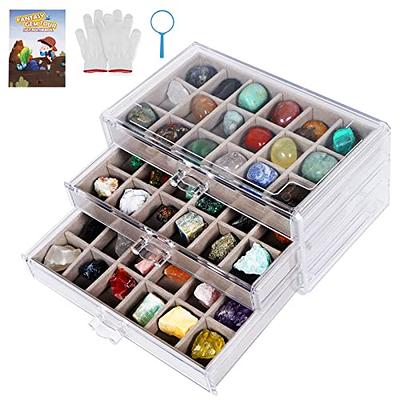 Acrylic Rock Collection Display Case Rock Collection Box for Kids Display  Cases for Collectibles Crystal Display Case Holder Shadow Boxes Display  Cases Display Cabinet Fossil Display Box - Yahoo Shopping