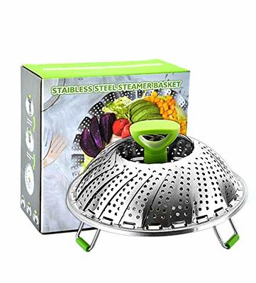 Steamer Basket Stainless Steel Vegetable Steamer for Cooking Basket Folding  Steamer Insert for Veggie Fish Seafood Boiled Cooking - Adjustable  Expandable to fit Various Size Pot (5.1' to 9') - Yahoo Shopping