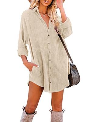 LILLUSORY Womens 2023 Turtle Neck Oversized Tunic Sweaters to Wear with  Leggings Knee Length Trendy Pullover Fall Dresses Apricot at  Women's  Clothing store