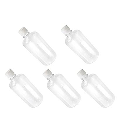 Plastic Lab Reagent Bottle 450ml Sample Sealing Liquid Storage Container  5pcs