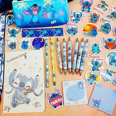 BLUEZY for Stitch School Supplies Kawaii Stuff Gift Set for Girls, Cute  Anime Merch Accessories Including Pencil Case Rollerball Pens Pencils  Stickers Lanyard Ruler Sticky Note notebook - Yahoo Shopping