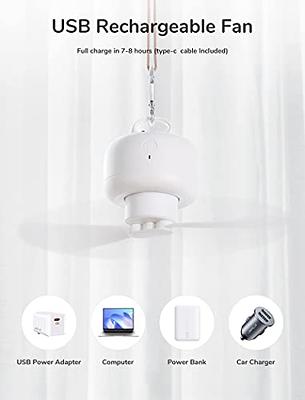 7800mAh Portable Camping Fan Rechargeable Multifunctional Mini Fan USB  Outdoor Hang Ceiling Fan Led Light Desktop Fan Power Bank