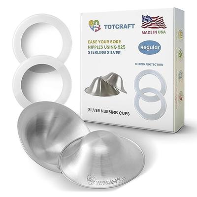 Silver Nursing Cups Nipple Cover Nipple Soother for Newborn