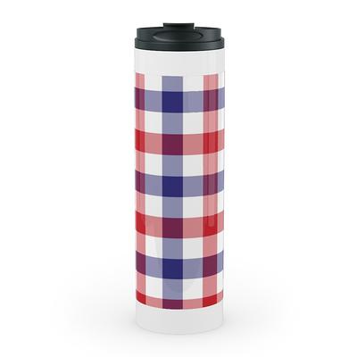 Little Cutie - Happy Oranges - Blue Travel Mug with Handle