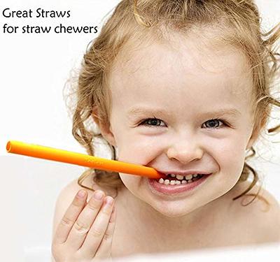 Tegion Mini Short Pinch Test Passed 5.5 Replacement Reusable Toddlers&  Kids&Baby Silicone Small Straws for The First Years Take & Toss Spill Proof