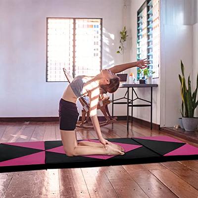 Bi-Fold Folding Exercise Mat - Black