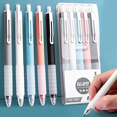 Gel Pens, 5Pcs Japanese Black Ink Pens Fine Point Smooth Writing Pens, Gel  Pens for Journaling Note Taking, Cute Office Supplies - AliExpress