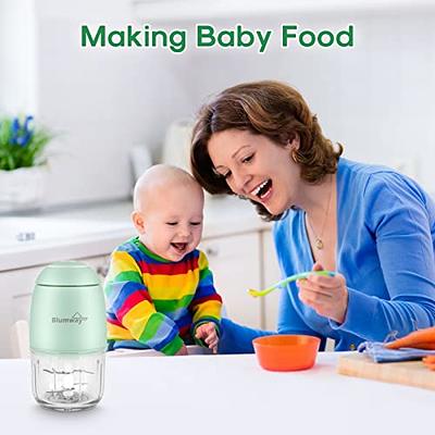 300ML Electric Mini Food Processor, 60W Cordless Food Press Garlic