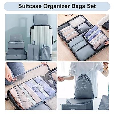  Easortm Packing Cubes for Travel 11 Sets of Packing Cubes for  Suitcases, Travel Cubes Organizer, Luggage Organizer with Shoes Bag  Underwear bag Electronics Bag(Grey) : Clothing, Shoes & Jewelry