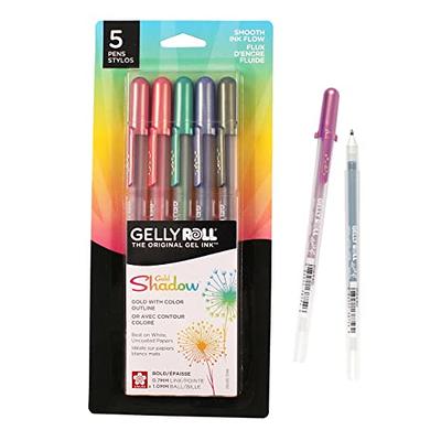 Qionew Gold Gel Pens 3 Pack 1mm Extra Fine Point Pens Gel Ink Pens Opaque  White Archival Ink Pens for Black Paper Drawing Sketching Illustration Card  Making Bullet Journaling