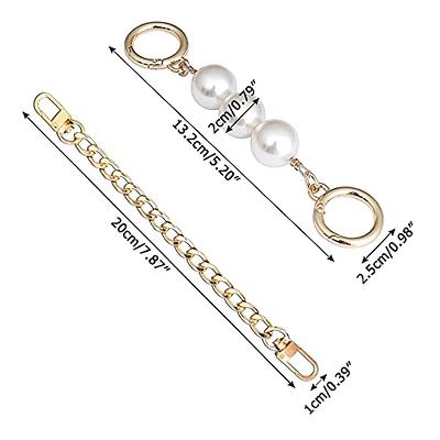 4 Pieces 7.9 Inch Length Metal Bag Extender Chain, Handbag Shoulder Strap  Extender Bag Strap Charms for Purse Bag Shoulder Strap Extender Supplies 