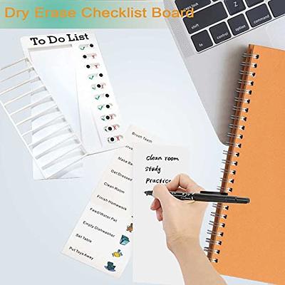 2X My Chores Checklist Memo Plastic Board, Detachable And Reusable Creative Memo  Checklist For Check Items And Form 