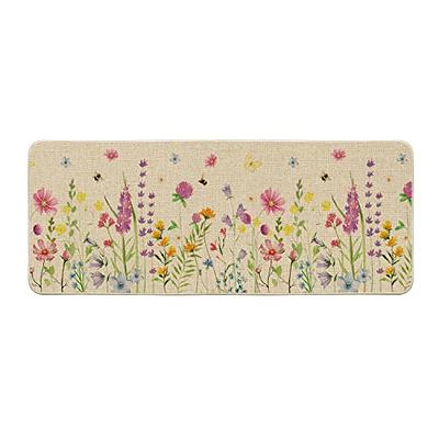 Door Mats: Winter Florals - Burgundy Door Mat, Red - Yahoo Shopping