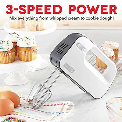 Rise by Dash Stand Mixer, 6 Speed, with Mixing Bowl, Dough Hooks, Beaters,  Recipes, Black, 3 Qt