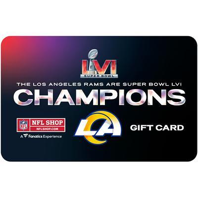NFL Shop Gift Card ($10 - $500)
