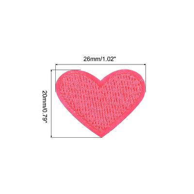 Heart Shaped Iron on Patches Embroidered Love Applique Patches