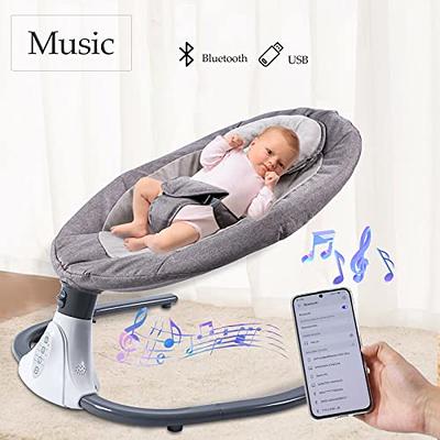 Bioby Baby Electric Bouncer Seat Baby Rocking Chair Remote Cradle w/ Music