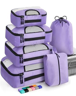  Veken 6 Set Packing Cubes for Suitcases, Travel Essentials for  Carry on Luggage, Suitcase Organizer Bags Set for Travel Accessories in 4  Sizes(Extra Large, Large, Medium, Small)，Cyan