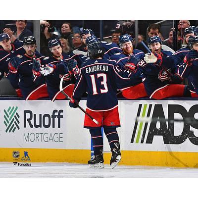 Zach Werenski Columbus Blue Jackets Unsigned Skating with Possession of The Puck Photograph