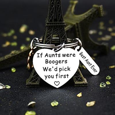 Gifts for Aunt from Niece Nephew, Small Heart Necklace w Badass Auntie  Quote Card, Gifts for Auntie, Birthday Gift for Best Aunt Ever, Cool Aunt