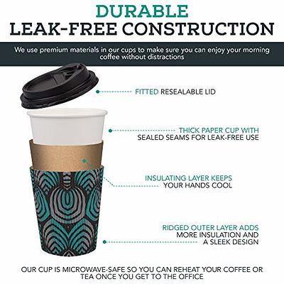 Extra Layer Of Insulation Hot Drink Custom Disposable Coffee Cups With No  Leak