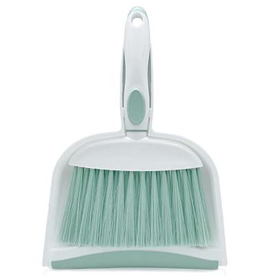 YONILL Small Dustpan and Brush Set, Whisk Broom and Dust Pans with Rubber  Edge, Mini Hand Broom and Dustpan Cleaning Tool for Cars, Desk, Keyboard