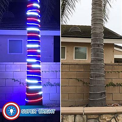 Russell Decor 30ft/9m Led Rope Lights Lamps Kit Indoor Outdoor Decorative  Lighting for Patriotic 4th of July Memorial Day Decor Party Trees Patio  Deck Flexible String Tube Lights- Blue Red White 