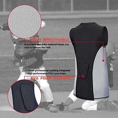 TIAXU TIAXU Kids Youth Padded Shirt Baseball Sternum Guard Shirt