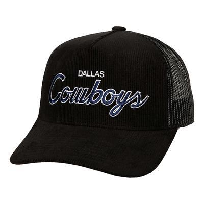 Dallas Cowboys New Era Script A-Frame 9FORTY Snapback Hat - Black