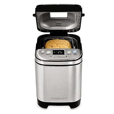  Cuisinart Bread Maker Machine, Compact and Automatic,  Customizable Settings, Up to 2lb Loaves, CBK-110P1, Silver,Black: Home &  Kitchen