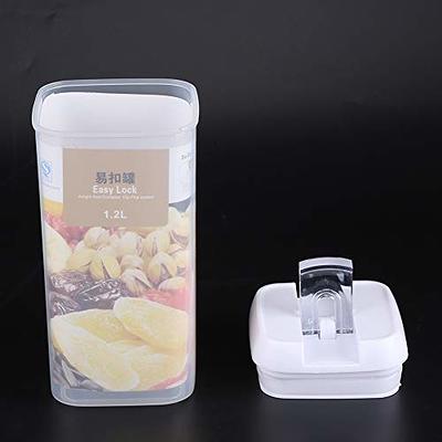 Cereal Containers Storage Set, Airtight Food Storage Container with Lid  4L/135.2oz,4PCS BPA-FREE Plastic Pantry Organization Canisters for Rice  Cereal Flour Sugar Dry Food in Kitchen