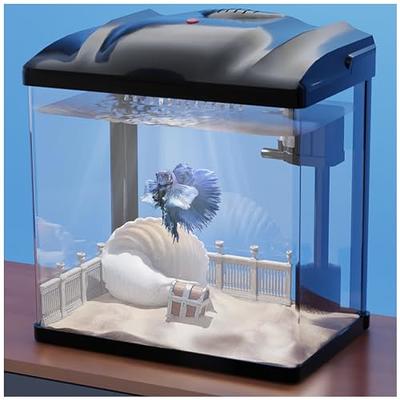 TARARIUM Glass Betta Fish Tank Set Up Aquarium Starter Kit Large