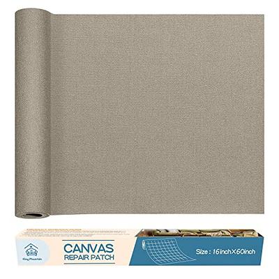 Canvas Repair Patch 16×60 Inch Self-Adhesive Waterproof Fabric