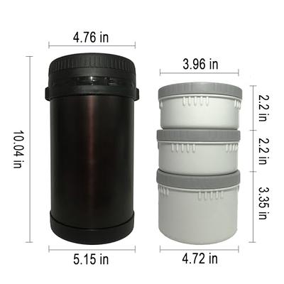 78oz/2.3L Insulated Food Jar Wide Mouth Soup Thermos Stainless Steel Vacuum  Insulated 3 Tier Stackable Bento Hot Food Insulated Lunch Box Travel Lunch  Container - Yahoo Shopping