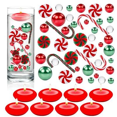 Ozmmyan Christmas Vase Filler Floating Pearls for Vases 10005pcs Filler Floating Pearls Pearls Water Beads for Vases Christmas Flameless Floating