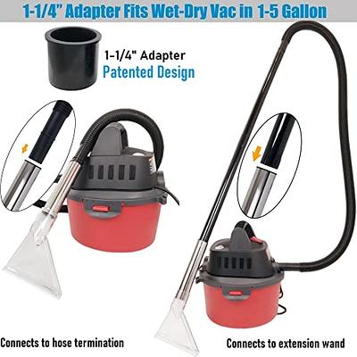 RosyOcean Universal Compatible with All Shop Vacs Extractor Attachment with  2-1/2 & 1-7/8 & 1-1/4 Three Adapters Vacuum Head Extraction Accessory  for Upholstery & Carpet Cleaning & Auto Detailing - Yahoo Shopping