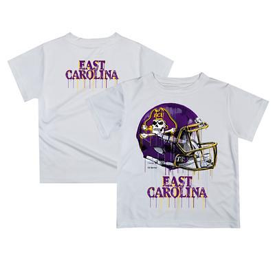 Image One Men's East Carolina Pirates Purple Baseball T-Shirt