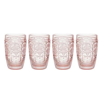 Fitz and Floyd Maddi 10-Ounce Wine Goblet , Set of 4, Blush