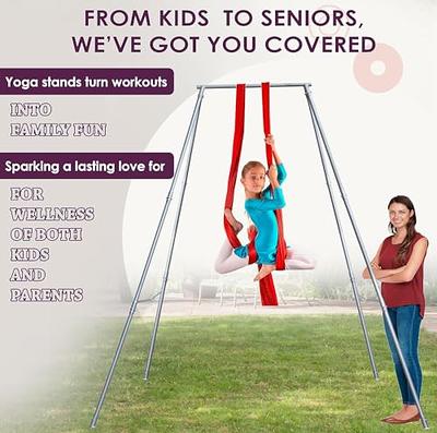 Yoga Sling Inversion, 9.6 FT Height Inversion Yoga Swing Stand