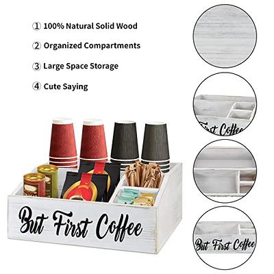 Coffee Organizer for Coffee House and Coffee Shop. Large Wooden
