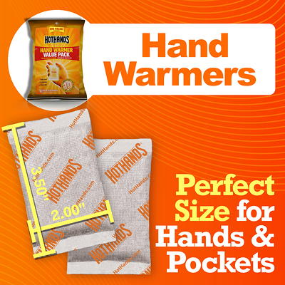 Hothands Adhesive Body Warmer Value Pack, 8 Body Warmers each (Value Pack  of 2) 